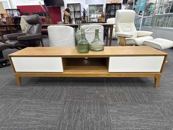 Modern timber entertainment unit