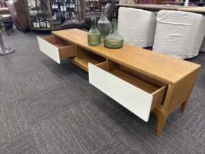Modern timber entertainment unit - 2