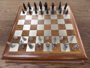 Royal Selangor pewter 'Camelot' chess set