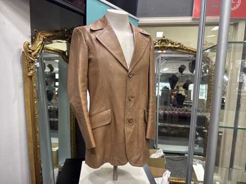 Vintage Antonelli caramel leather jacket