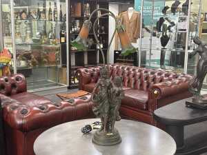 Helena Collection Art Nouveau style figural table lamp