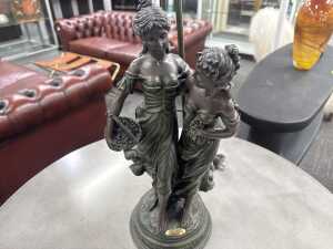 Helena Collection Art Nouveau style figural table lamp - 2