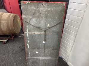 Tooheys bar mirror with metal back - 3