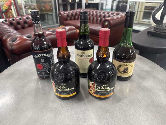 Four bottles of port and a Clayton's mixer
