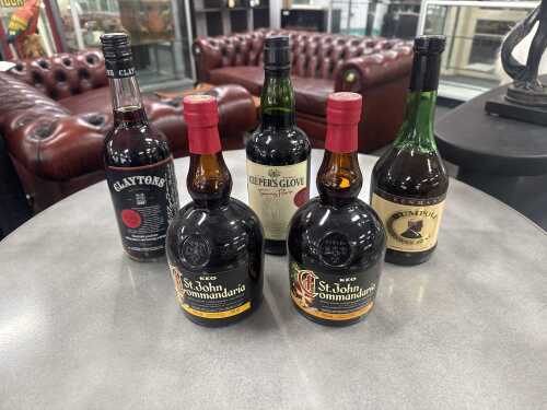 Four bottles of port and a Clayton's mixer