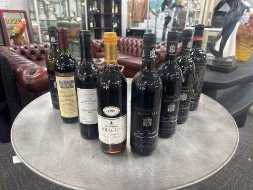 Mixed red wine, eight bottles