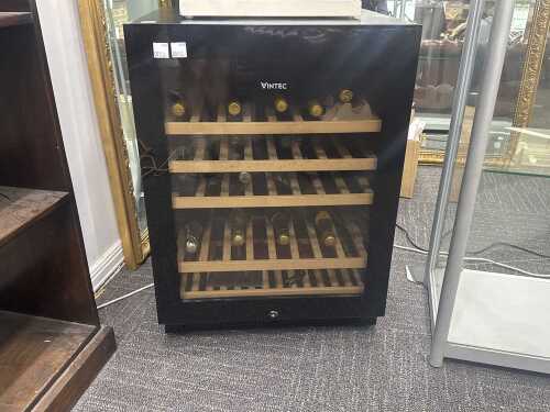 Vintec wine fridge with keys and manuals RRP $1,500 (excluding the alcohol inside)