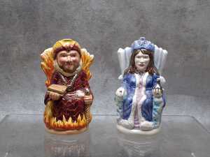 Royal Doulton 'Fire King & Ice Queen' limited edition figures