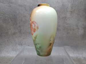 Antique RS Suhl hand-painted Prussian porcelain floral vase - 3