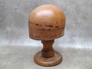 Two turned timber hat blocks - 2