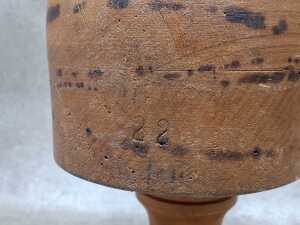 Two turned timber hat blocks - 3