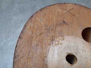 Two turned timber hat blocks - 4