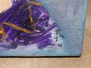 Karen Armstrong, portraits (4). Four acrylic paintings on canvas - 5