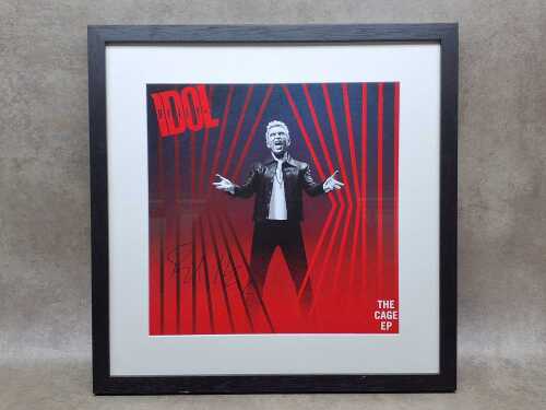 Billy Idol 'The Cage EP' framed art card
