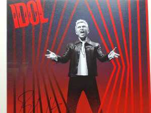 Billy Idol 'The Cage EP' framed art card - 2