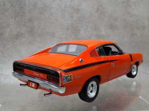 Classic Carlectables Chrysler E38 Charger Big Tank in Hemi Orange model car - 3