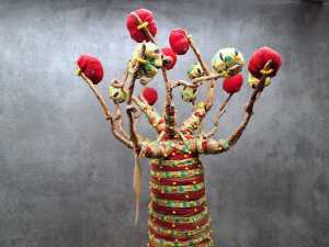 Handmade Kenyan baobab tree sculpture - 5