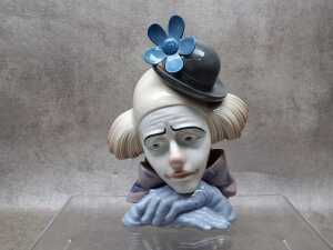 Lladro porcelain clown bust