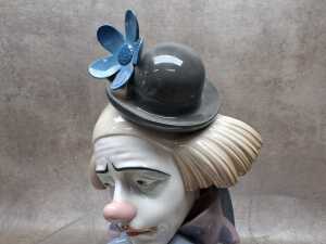 Lladro porcelain clown bust - 3