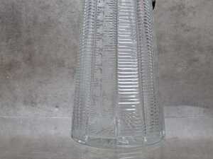 Antique etched glass and silver-plated claret jug - 5