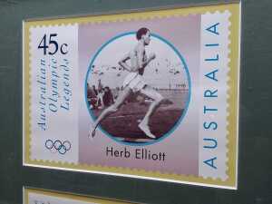 Framed Herb Elliott ' Australian Olympic Legends' - 2