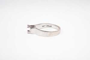 A ring setting in 18 carat white gold and platinum - 3