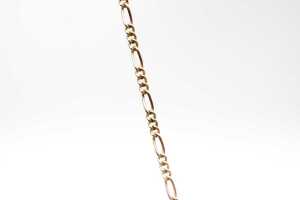 A garnet necklace in 9 carat yellow gold - 3