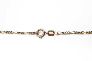 A garnet necklace in 9 carat yellow gold - 5