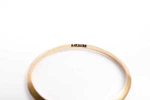 A fine band in 18 carat yellow gold - 4