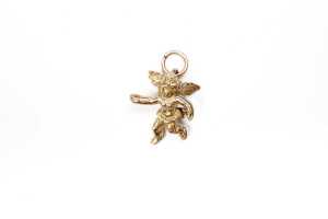 Two cherub charms in 9 carat yellow gold - 2