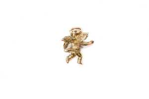 Two cherub charms in 9 carat yellow gold - 3