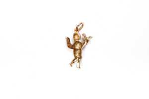 Two cherub charms in 9 carat yellow gold - 5