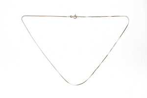 A box link necklace in 9 carat yellow gold - 3