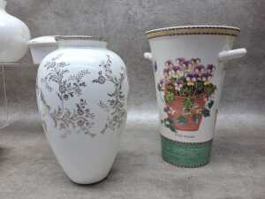Wedgwood and Royal Doulton vases and trinket boxes - 2