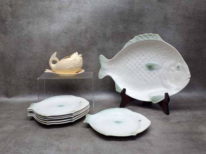 Shorter and Son fish service with sauceboat