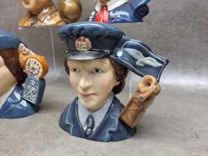 Collection of four Royal Doulton character jugs - 3