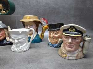 Collection of Toby and character jugs - 3