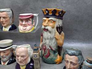 Collection of Toby and character jugs - 3