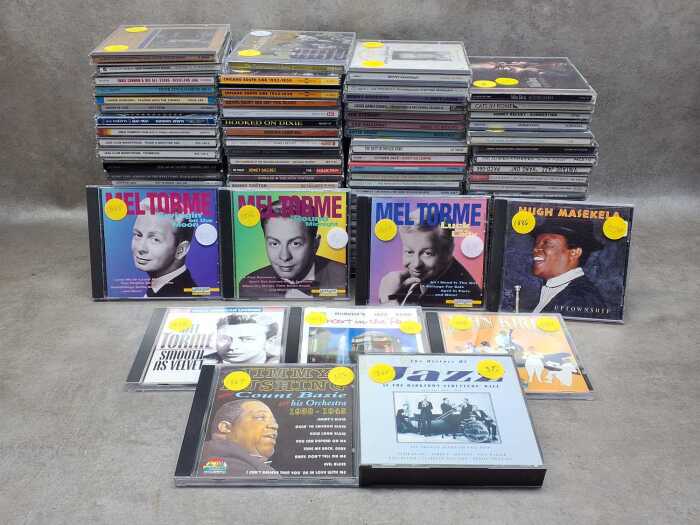 Jazz CDs, including Blue Note, Concord and Giants of Jazz