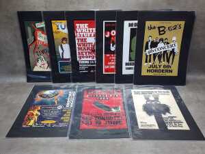 Collection of music-related reproduction posters
