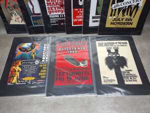 Collection of music-related reproduction posters - 2
