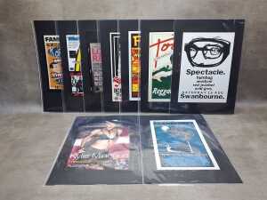 Collection of music-related reproduction posters