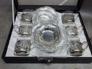 Assorted silver plate, including boxed and antique - 2