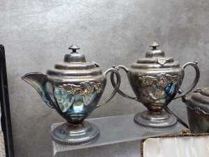 Assorted silver plate, including boxed and antique - 5