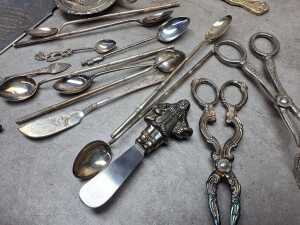 Assorted silver plate, some boxed - 2