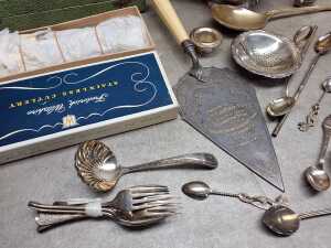 Assorted silver plate, some boxed - 4