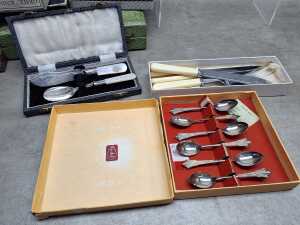 Assorted silver plate, some boxed - 5