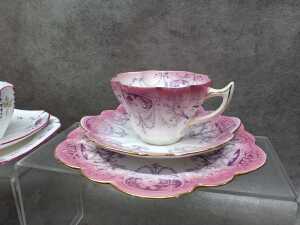 Six English porcelain trios - 3