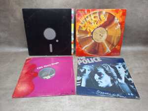 Four vinyl records