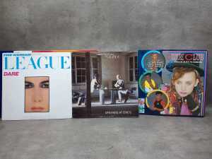Nine Synth and Pop vinyl records - 3
